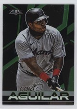 2021 Topps Fire SSP Onyx Jesus Aguilar #154 b4d