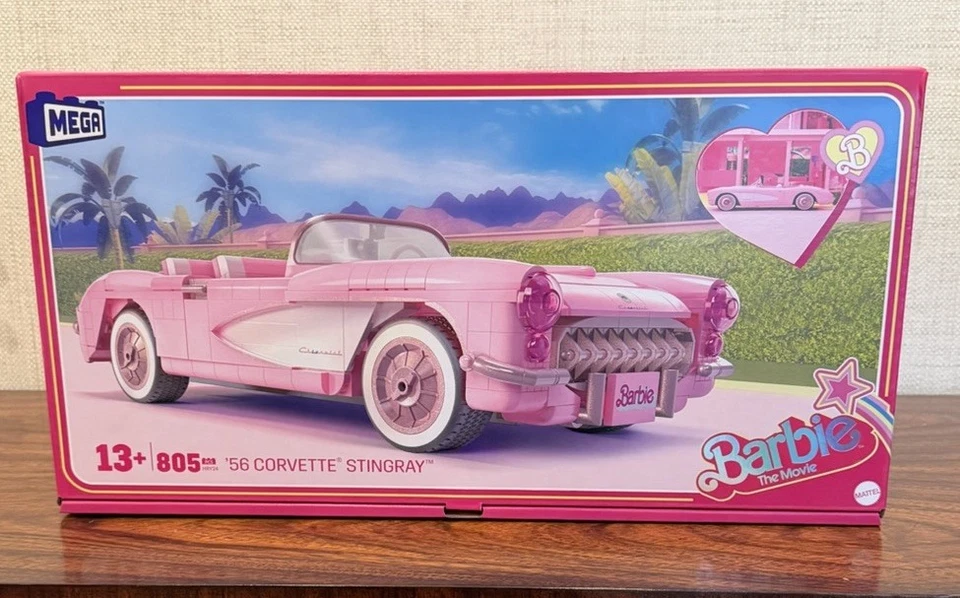 Juego de construcción MEGA Barbie The Movie '56 Corvette Stingray Foto 2 de 4