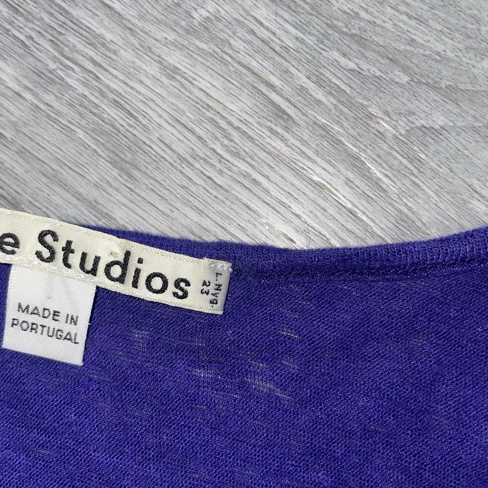 Женский льняной бак Acne Studios Zaar средний декольте расслабленный громоздкий прозрачный - Изображение 4 из 4