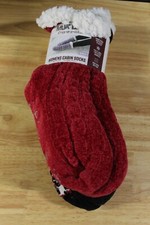 Muk Luks Women's Cabin Socks-2 Pair-Red/Black-S/M 5/7 - NWT-2900724