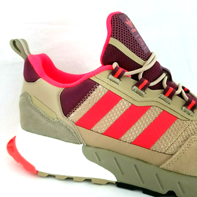 Adidas ZX 1K Boost Seasonality Tan Victory Crimson H00429 Men's US