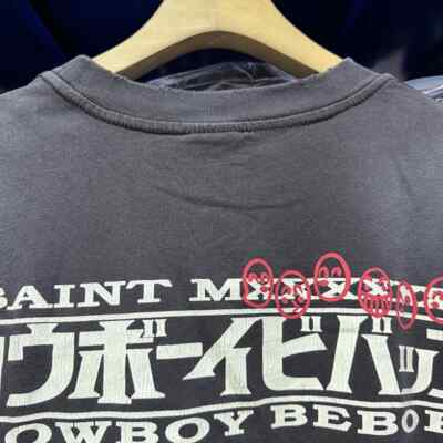 Saint Mxxxxxx Cowboy Bebop Long Sleeve T-shirt Men's Washed Black