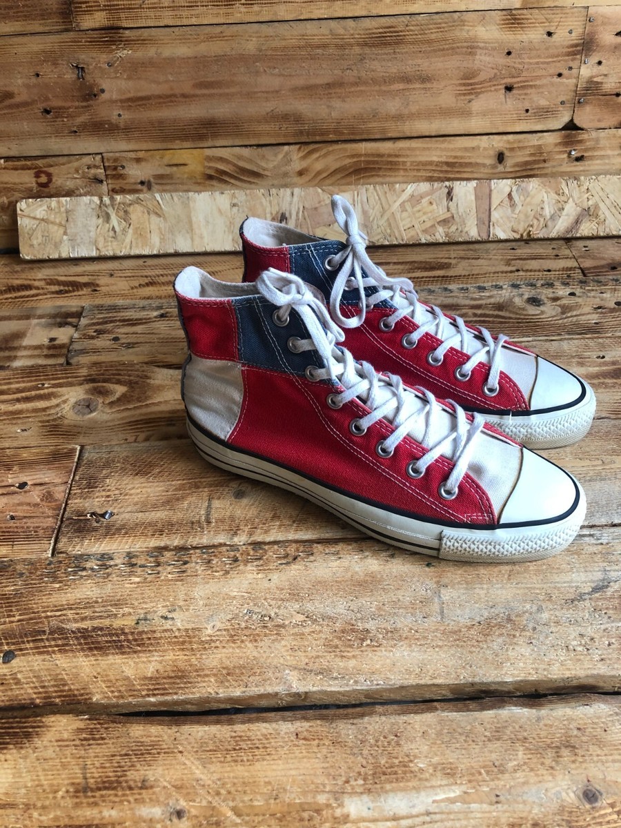 Vintage 90's Converse Multi color Chuck Taylor USA Made Hi