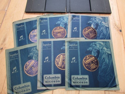 Columbia Mendelssohn ELIJA 6x 10" Shellac Set in Folder Case - Picture 3 of 4