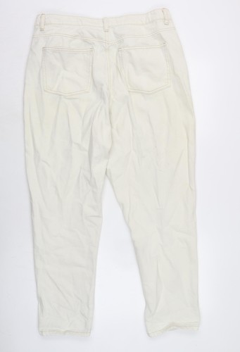 Denim & Co. Womens Grey Cotton Straight Jeans Size 16 L26.5 in Extra-Slim Zip - Picture 2 of 10