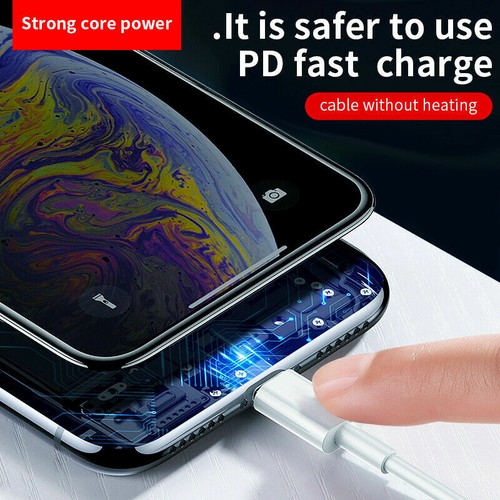 USB Type C to iPhone Fast Charger Heavy duty Cable for iPhone 7 8 11 12 14 MAX - Picture 4 of 9