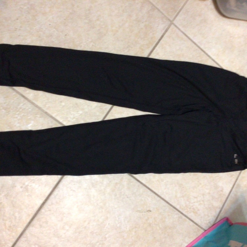 Champion C9 Duo Dry Girls Black Brushed Back Side Pocket Leggings EUC Z-5