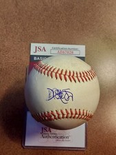 DYAN JORGE SIGNED AUTOGRAPHED BASEBALL ON USED MAJOR LEAGUE BALL. JSA.