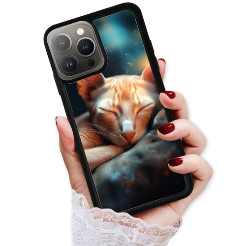 Anti scratch Cover For iPhone SE XS XR Max 5 6 7 8 Plus orange cat Kitten lively - Picture 22 of 25