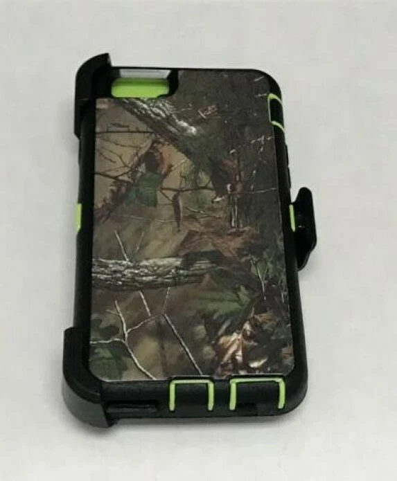 For Apple iPhone 6/6S Case Cover(Belt Clip FITS Otterbox Defender)Camo Green - Image 2 of 3