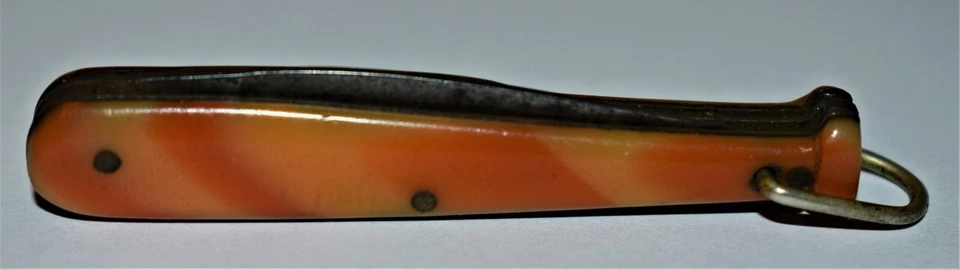 Taco de beisebol Babe Ruth pequeno vintage 2 lâminas faca dobrável 2 1/2" de comprimento, muito bom estado usado - Imagem 2 de 4