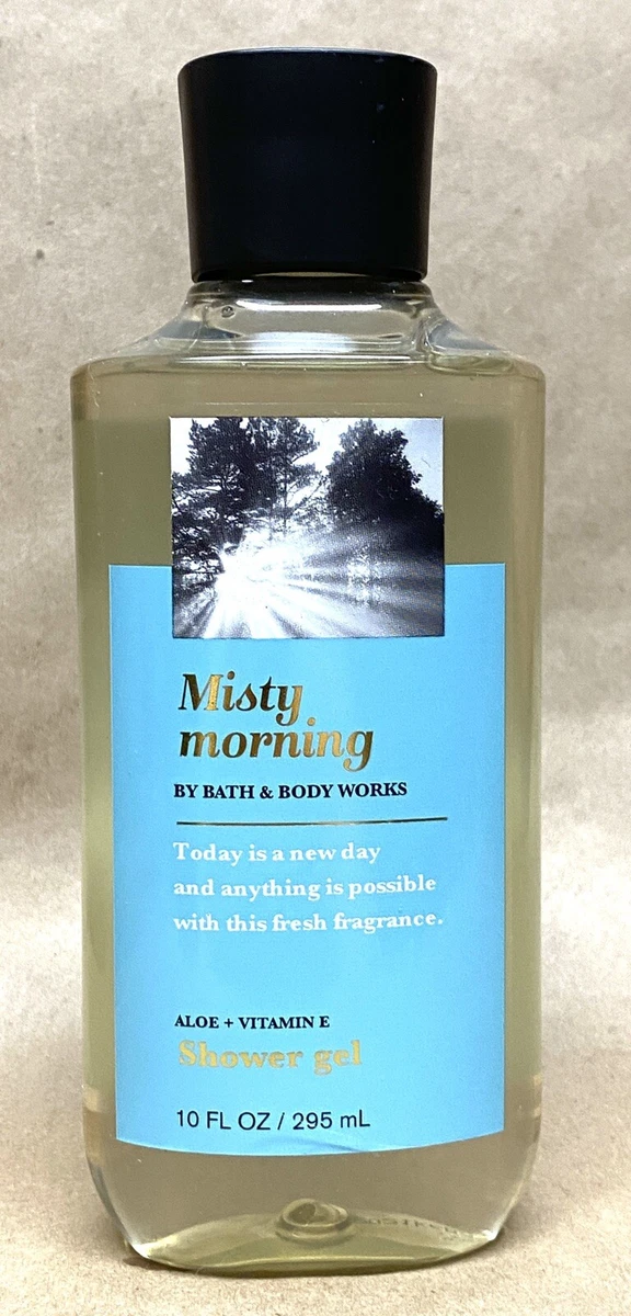 NEW 1 BATH BODY WORKS MISTY MORNING BODY WASH SHOWER GEL 10 FL OZ ALOE VIT E
