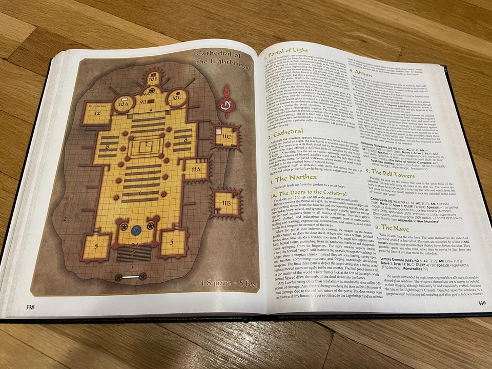 剑与魔法 RPG 黄铜城皮革绑定 HC 龙与地下城 OSR — 第 4/4 张图片