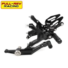 FULL-REV For BMW S1000RR 2019-2023 CNC Adjustable Rearset Foot Pegs Footrests