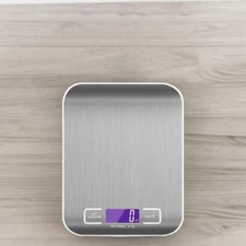 10kg Battery charging Kitchen Scale Stainless Steel Weighing Food Diet Balance M