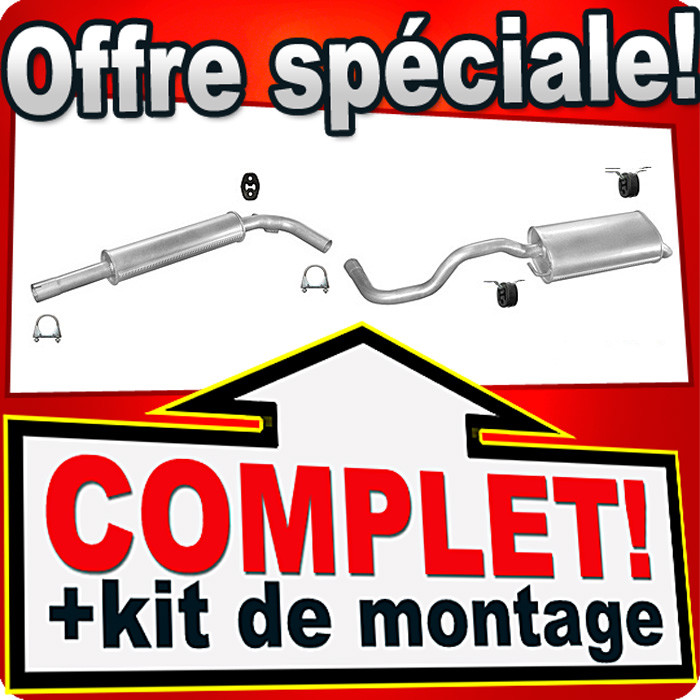 Échappement SEAT IBIZA II de 1996 à 2002 silencieux arrière pour moteur essence et diesel