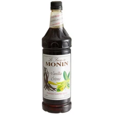 Monin Premium Vanilla Creme Flavoring Syrup 1 Liter 544SYPFR224F