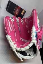 Girls Rawlings Baseball Remix Mitt Pink And Blue Rem91p Left Hand Throw