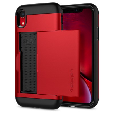 Iphone Xr Spigen Slim Armor Cs Card Slot Wallet Dual Shockproof Case Cover Ebay