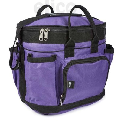 PFLEGESET TRAGETASCHE LILA BÜRSTENSET-TASCHE REITER PFERD PONY *GRATISVERSAND*