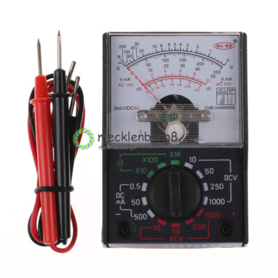 NEW Electric AC/DC Voltmeter Ammeter Ohmmeter Analog Multimeter Tester