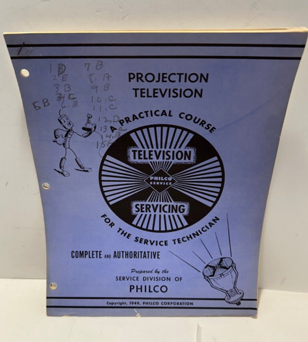 Televisione Proiezione Philco Vintage Un Manuale Corso Pratico 1949 Philco Corp - Foto 4 di 17