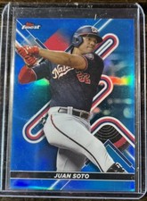 2022 Topps Finest JUAN SOTO BLUE PARALLEL REFRACTOR #6/150 BASE NATIONALS