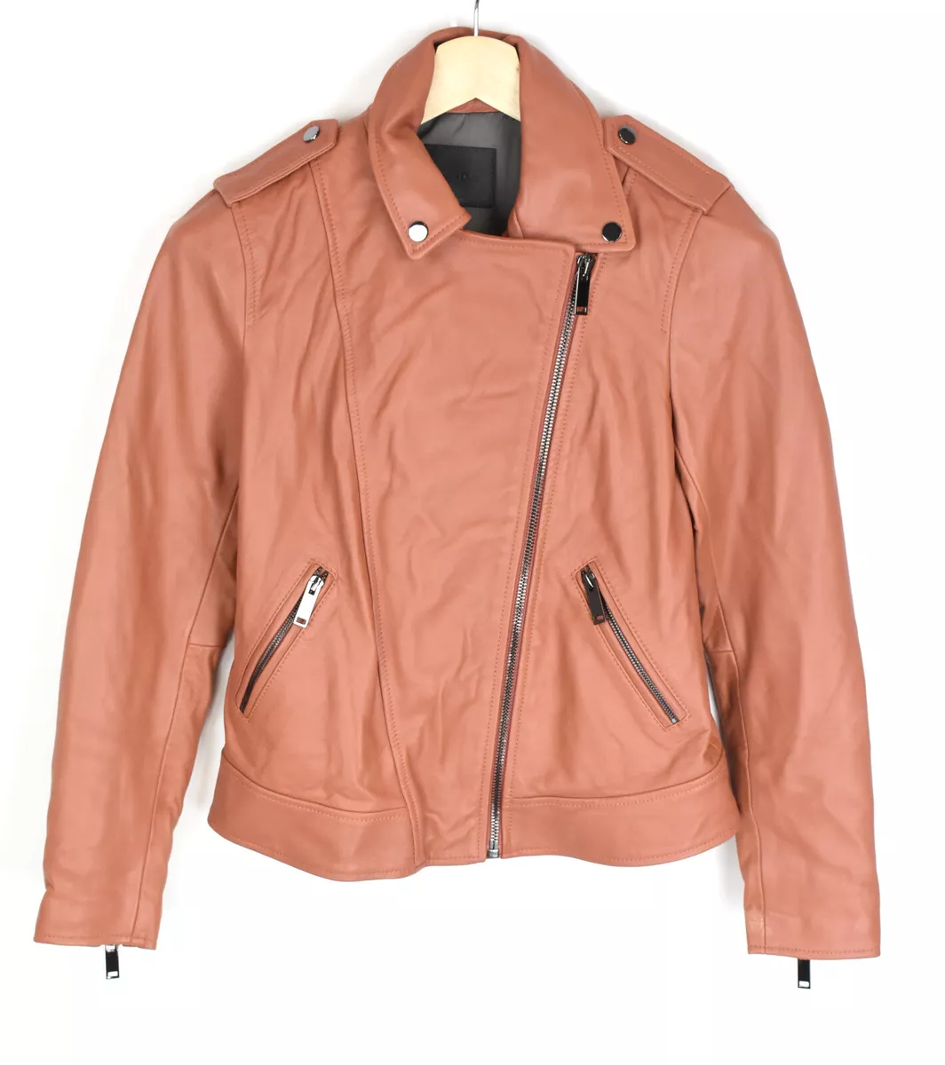Massimo dutti top ladies leather jacket