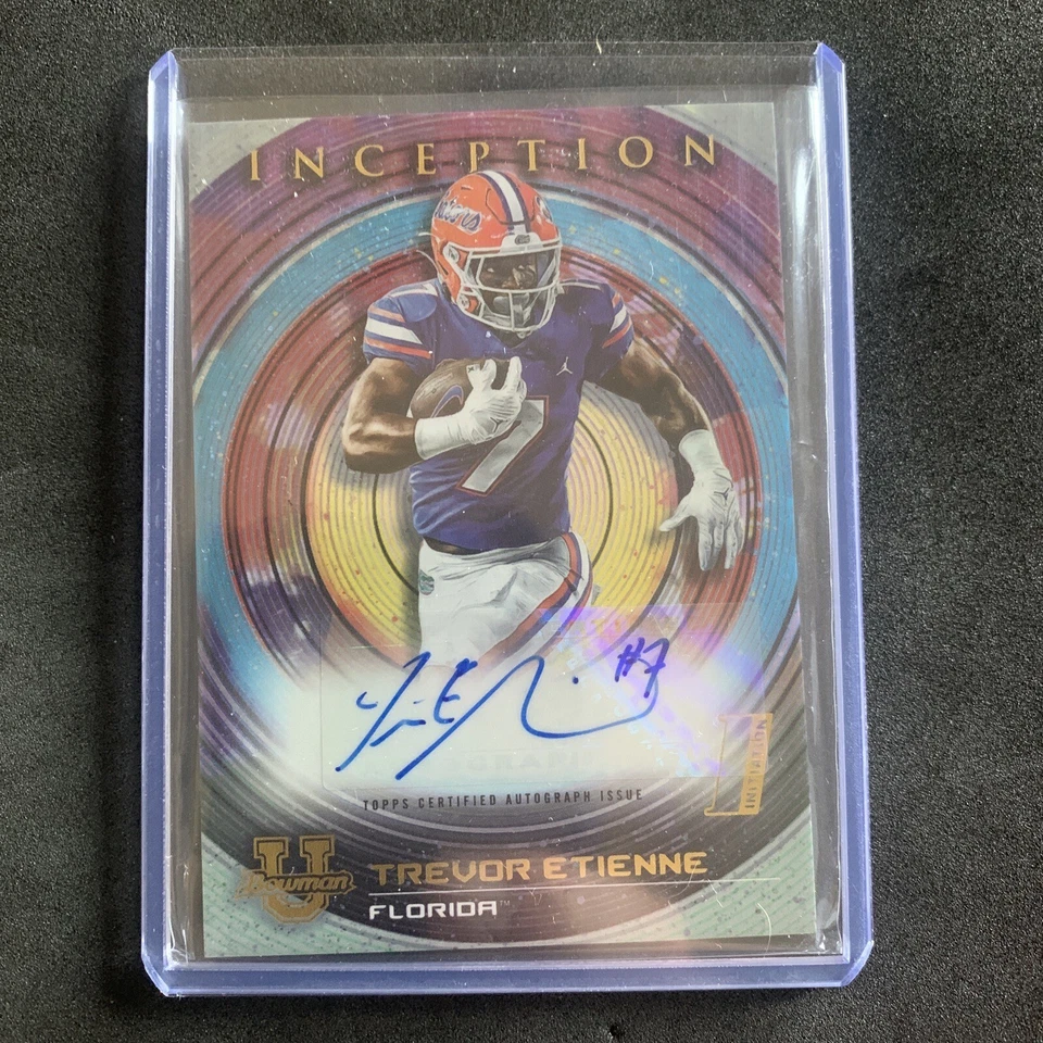 2022-23 Bowman Inception University Auto card Trevor Etienne #BIA-TE  - Image 3 of 3