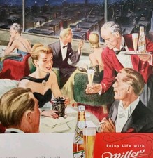 1947 Miller High Life Beer Advertisement Brewery Vintage Restaurant DWPP21