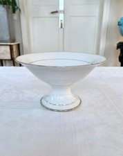 Compotier Coupe En Porcelaine - W. Guérin - Grand Format - Vaisselle Blanche