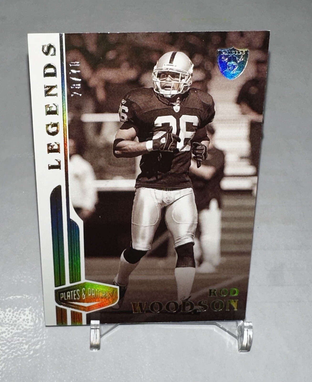 2020 Panini Plates & Patches Legends /70 Rod Woodson #138 HOF