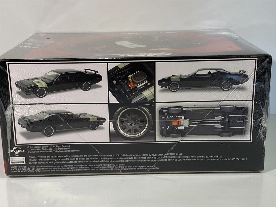 Fast And Furious Doms Plymouth GTX 1:25 Scala Modello Kit Revell 07692 - Immagine 2 di 4
