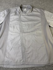 Chef Works Gray Short Sleeve Chef Coat 2XL Vented Kitchen Restaurant