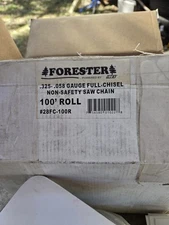 100 ft Roll Chainsaw chain .325 .058  FULL CHISEL Chainsaw Chain Forester 