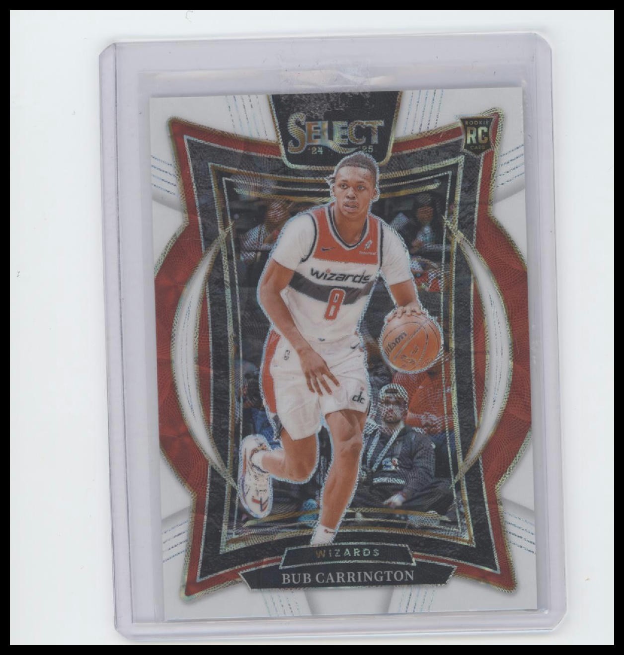 2024-25 Panini Select #81 Bub Carrington White Scope Prizm #/35