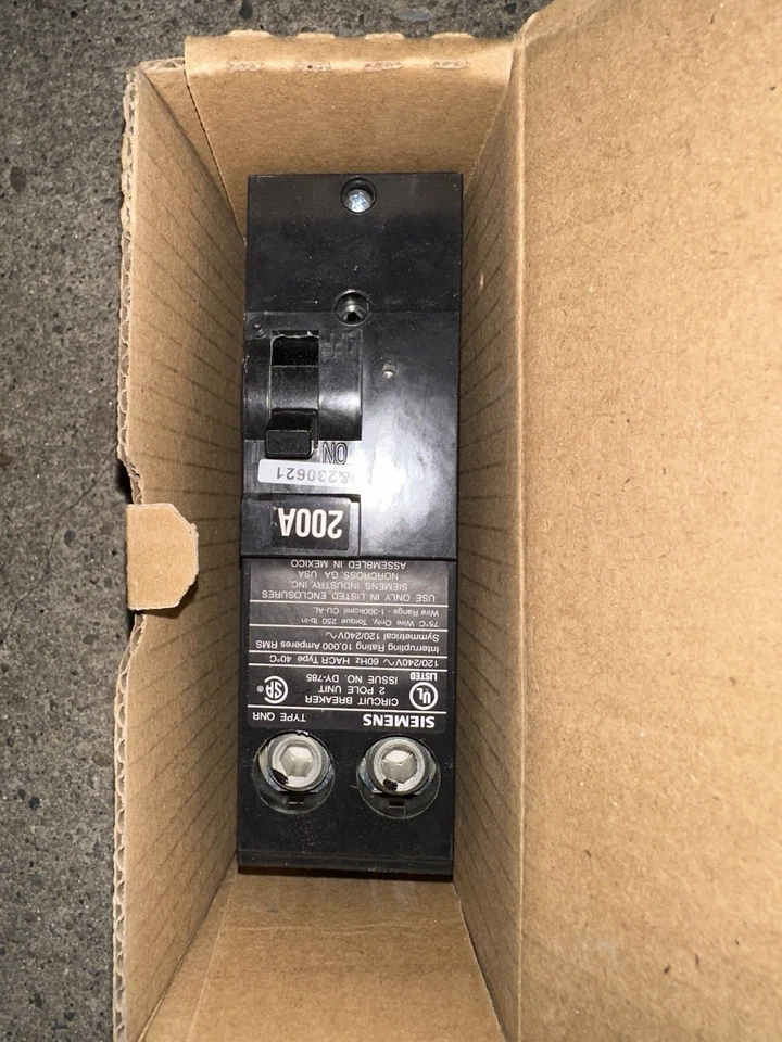 QN2200R - Siemens Plug-In 240V 200A 2 polos disyuntor 10kA@240V Foto 2 de 2