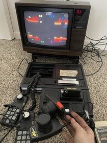 Colecovision Bundle Lot with 32 Coleco Games + Expansion w 12 Atari Games Tested