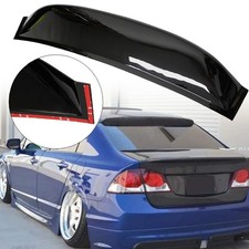 Fits 06-11 Honda Civic 4-dr Glossy Black Rear Windshield Roof Wing Spoiler Visor Fits 06-11 Honda Civic 4-dr Glossy Black Rear Windshield Roof Wing Spoiler Visor