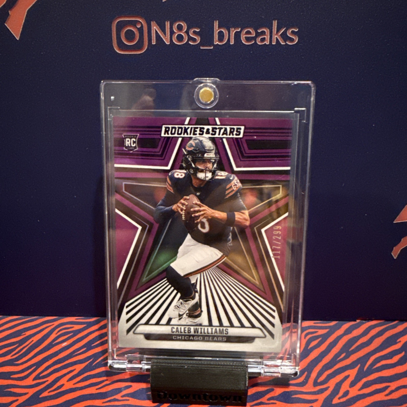 Caleb Williams 2024 Panini Rookies & Stars Rookies #118 Purple /299 (RC) Bears