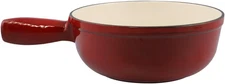 F65004 Lugano 1-1/2-Quart Cheese Fondue Pot, Cherry Red
