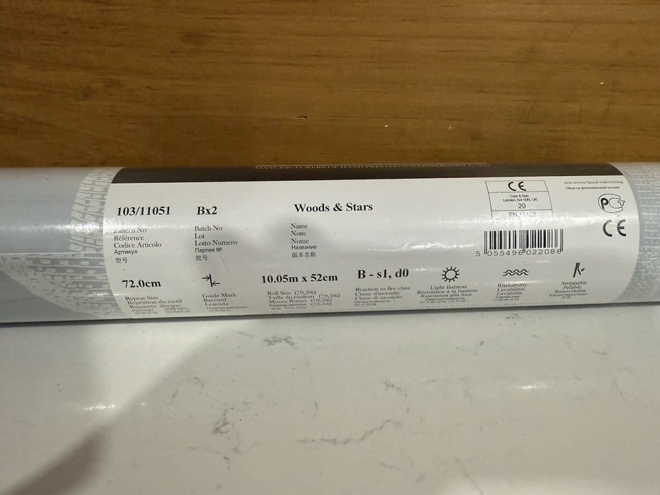 Papel pintado Cole And Son: madera y estrellas (11 yardas) Foto 2 de 3