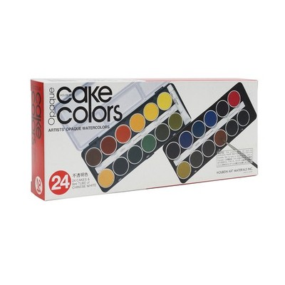Holbein Cake Colors Opaque Watercolor Paint Set 24 Colors + Chinese White Japan
