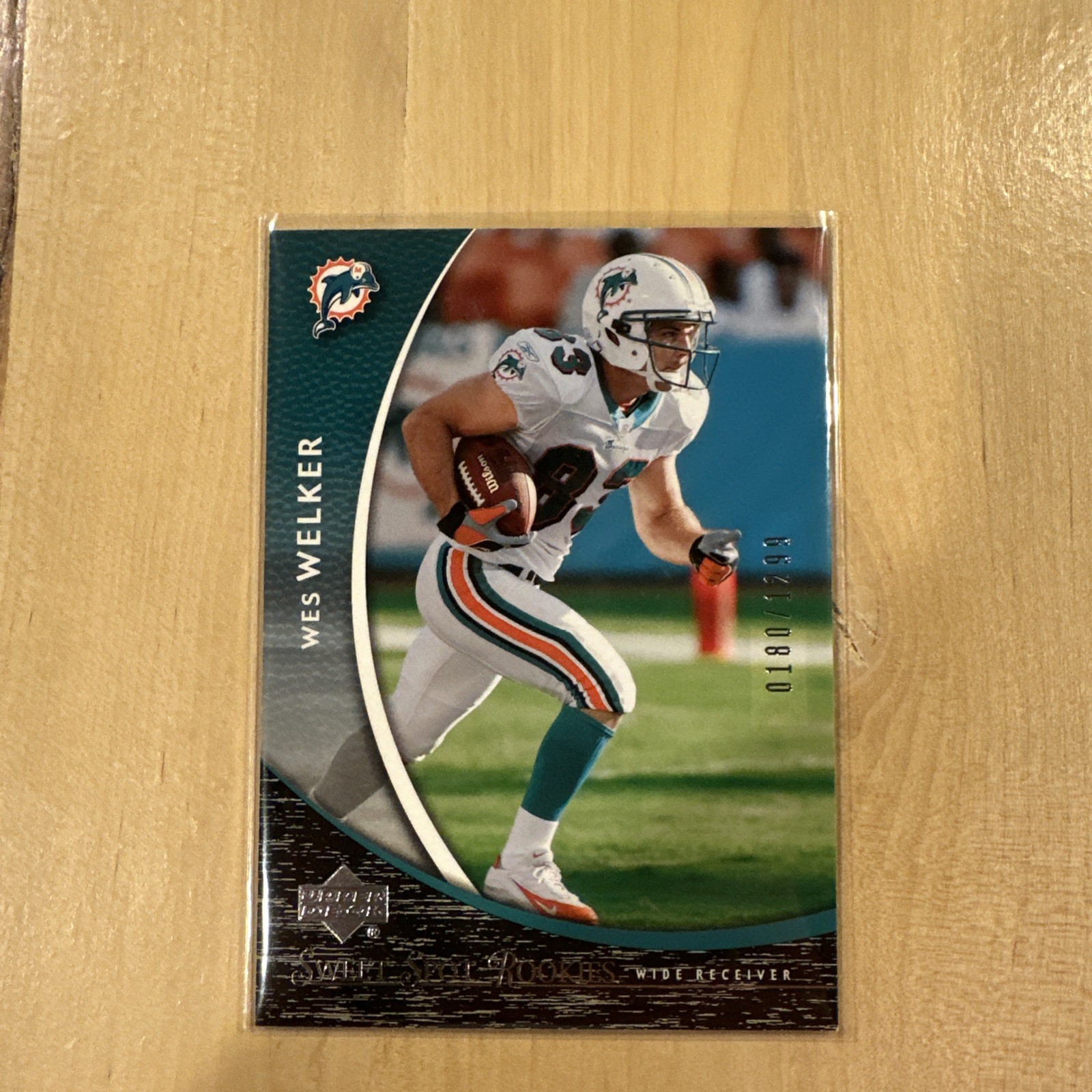 Wes Welker Upper Deck Sweet Spot #134 Base
