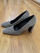 vintage DKNY taupe suede heels Size 7.5