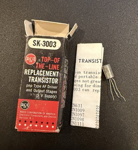 RCA SK-3003 Germanium PNP Transistor
