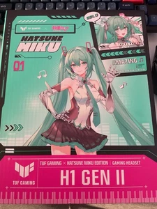 ASUS TUF Gaming H1 GEN II Hatsune Miku Edition, Wired Gaming Headset 40mm
