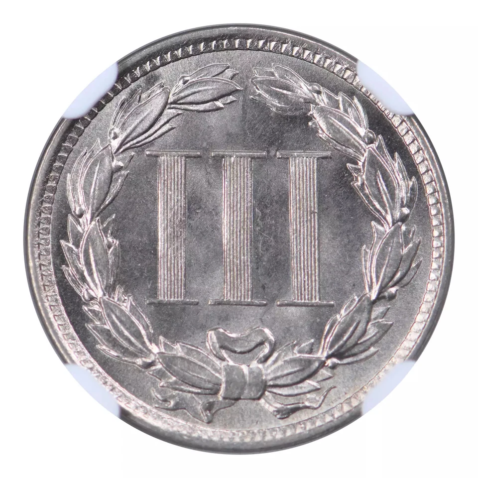 1881-P Three Cent Nickel NGC MS65 - Image 2 of 4