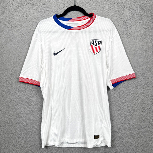 USA Soccer Jersey Mens XXL White MLS Nike Dri Fit ADV Athletic Performance Sport