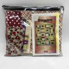 Benartex Kit Quilt Strawberry Basket  Wall hanging 42"x52" Kaye